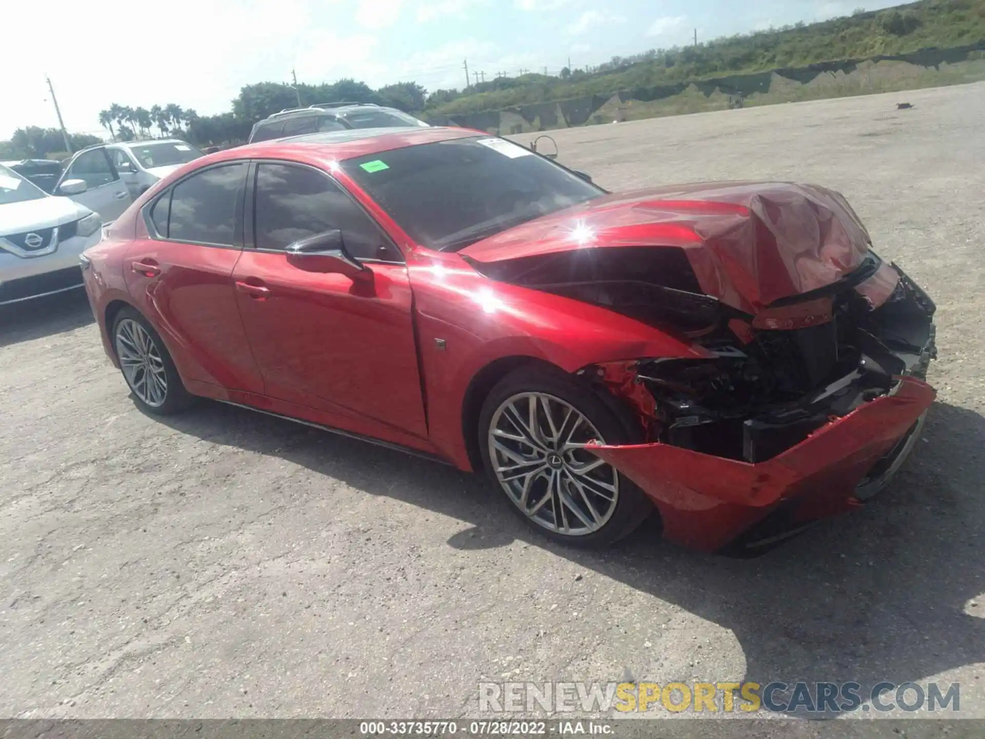 1 Photograph of a damaged car JTHAP1D28N5001410 LEXUS IS 2022