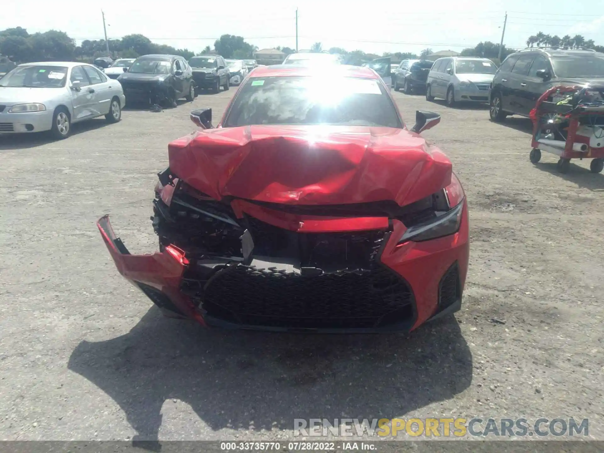 6 Photograph of a damaged car JTHAP1D28N5001410 LEXUS IS 2022