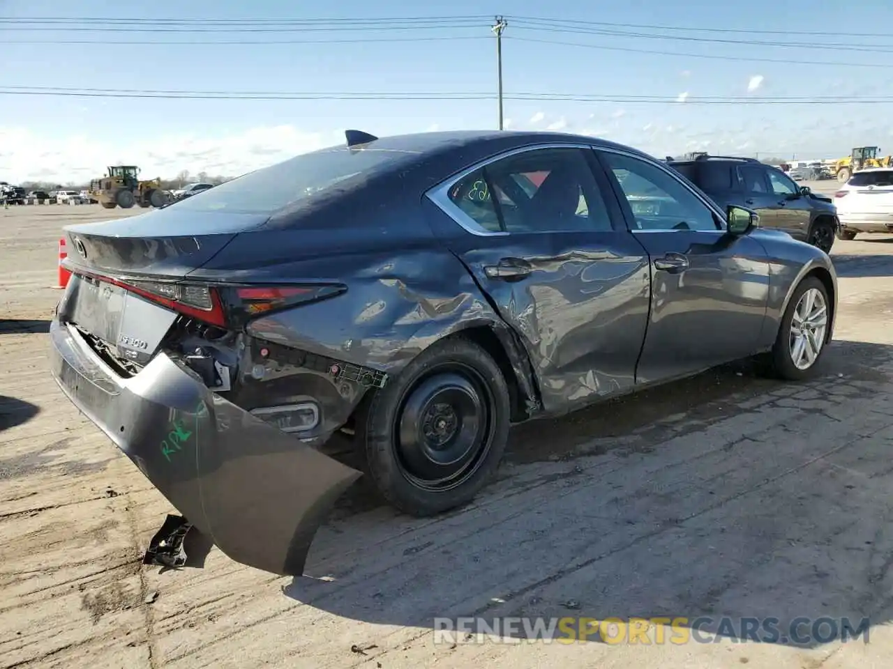 3 Photograph of a damaged car JTHC81F2XN5049266 LEXUS IS 2022