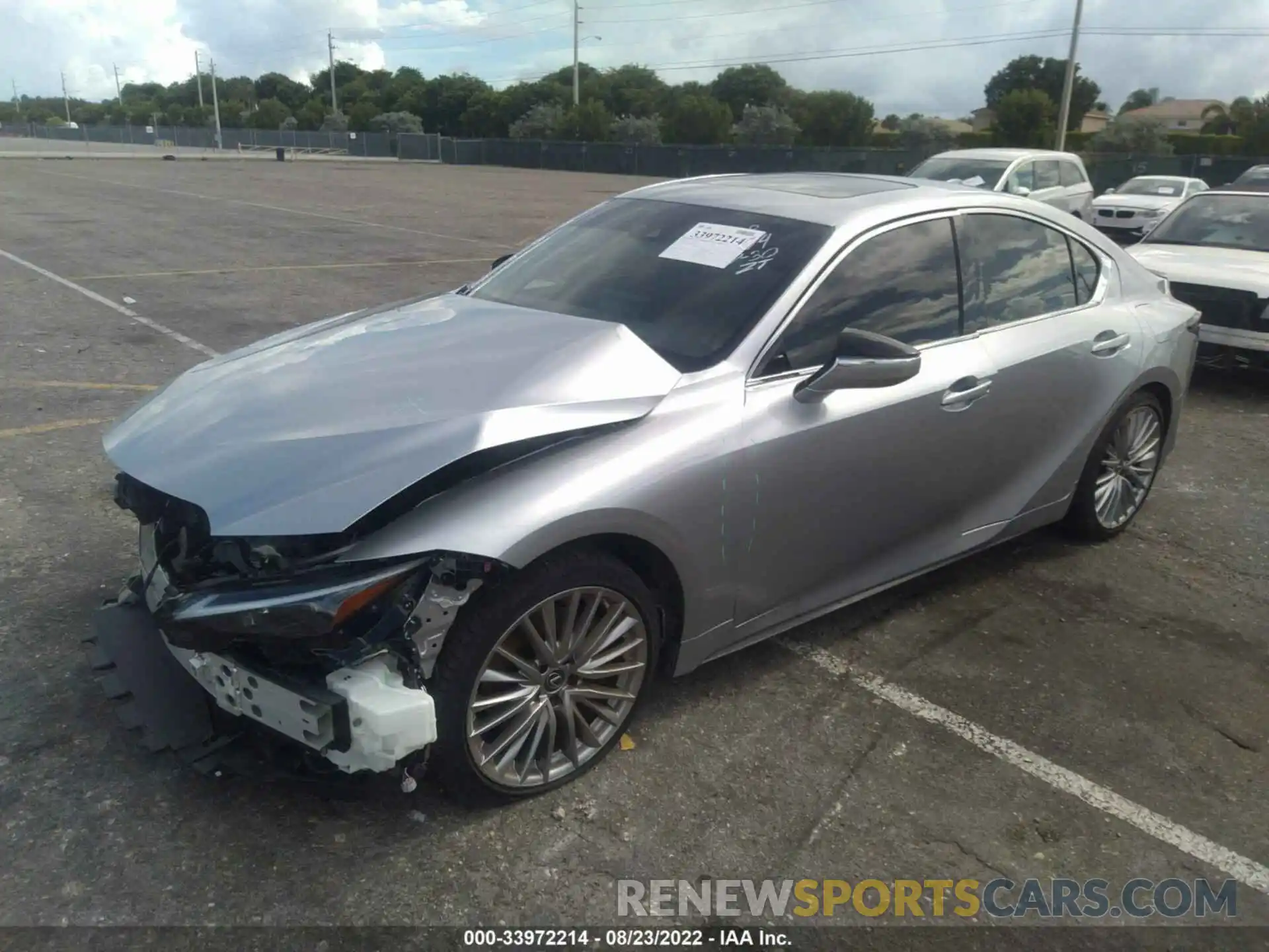 2 Photograph of a damaged car JTHDA1D27N5119494 LEXUS IS 2022