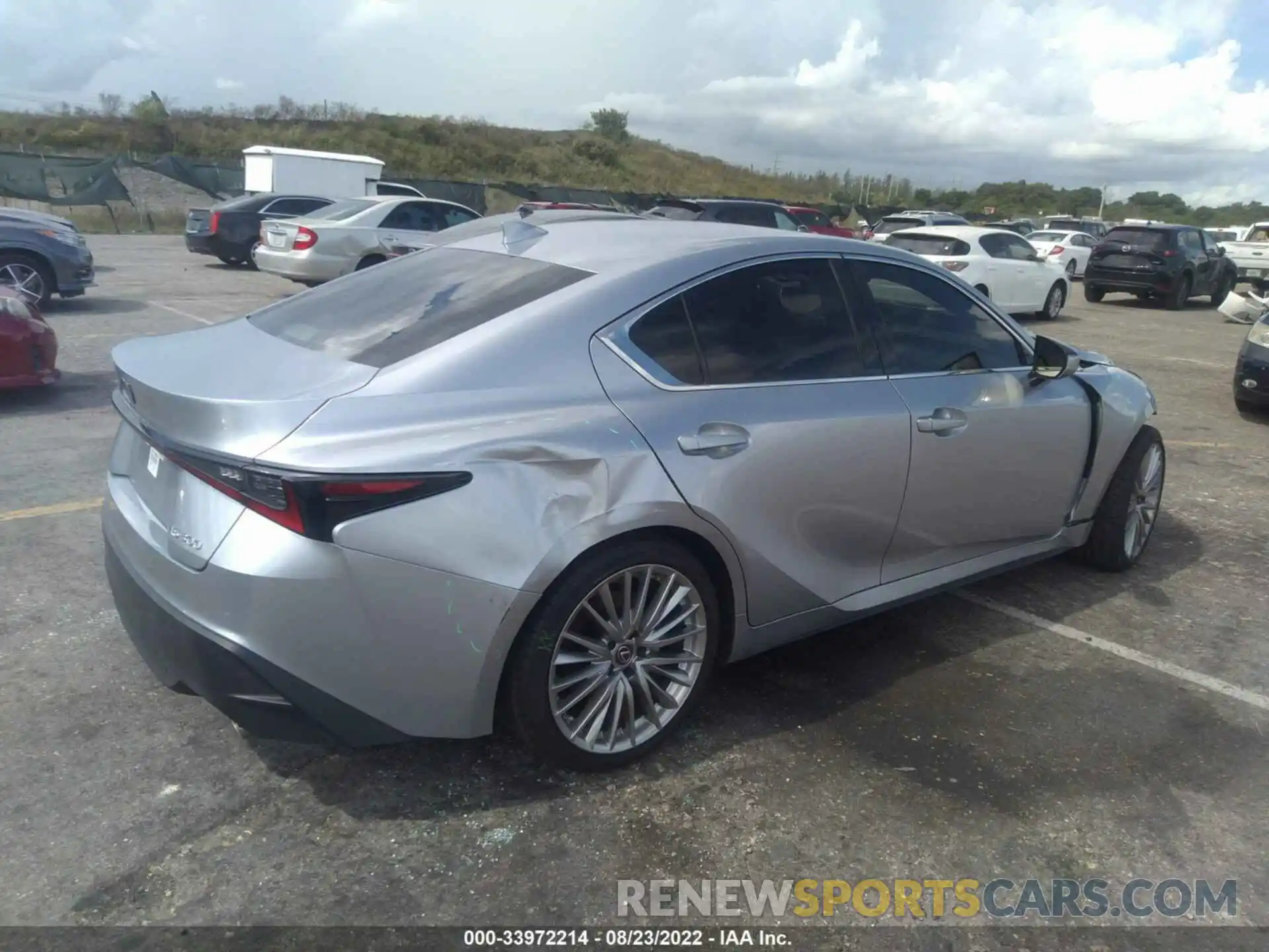 4 Photograph of a damaged car JTHDA1D27N5119494 LEXUS IS 2022