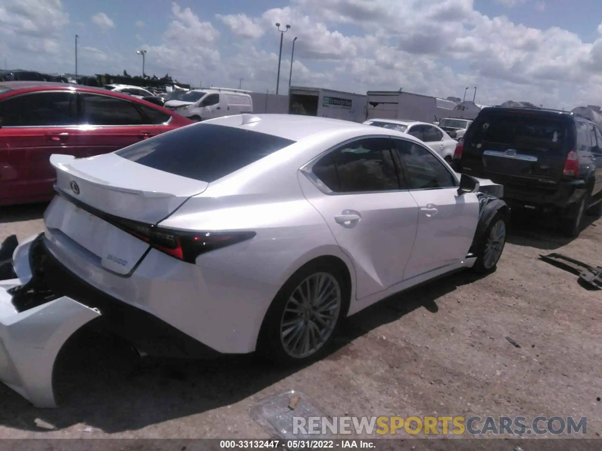 4 Photograph of a damaged car JTHDA1D29N5118623 LEXUS IS 2022