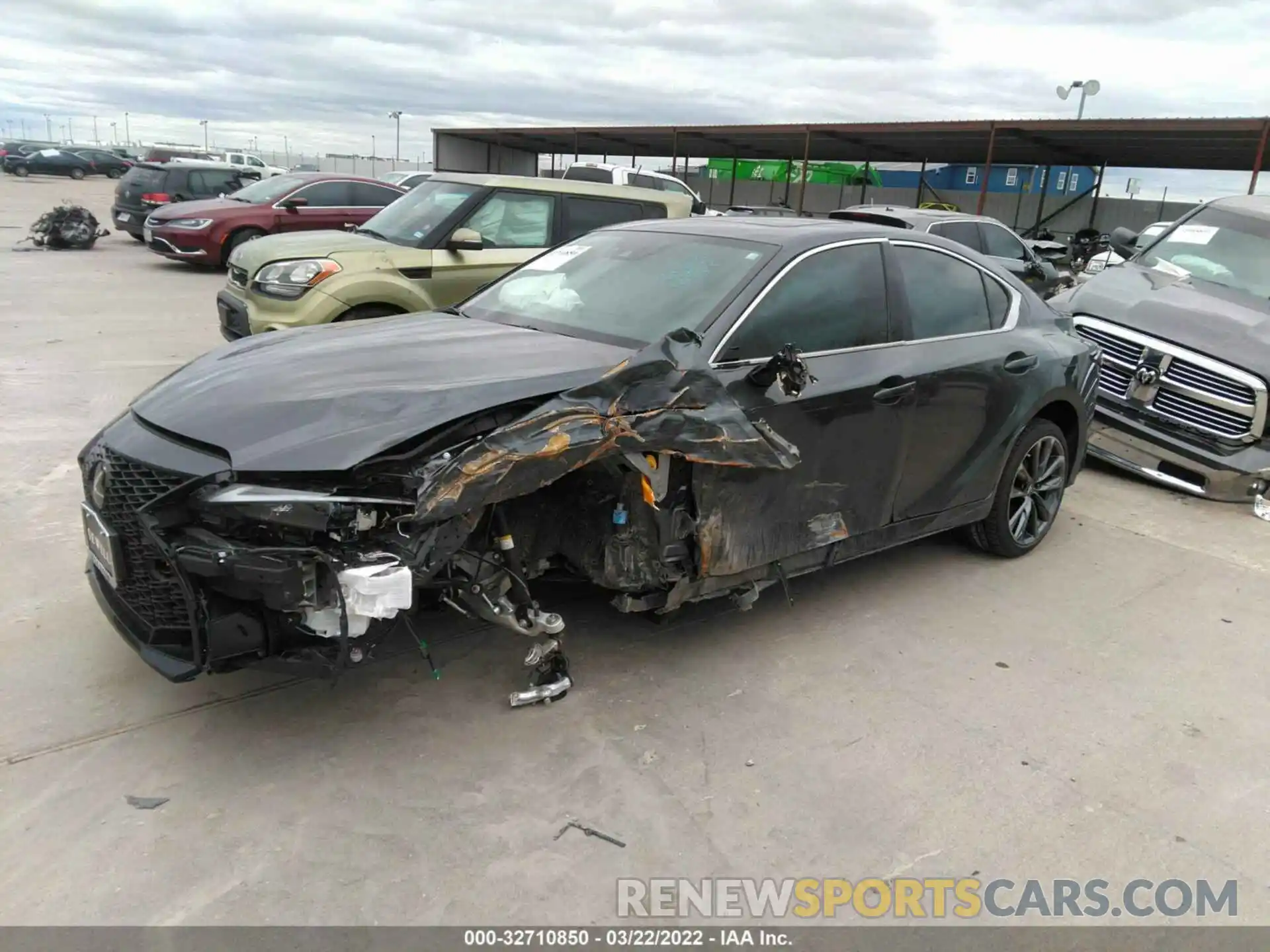 2 Photograph of a damaged car JTHGZ1B21N5050813 LEXUS IS 2022