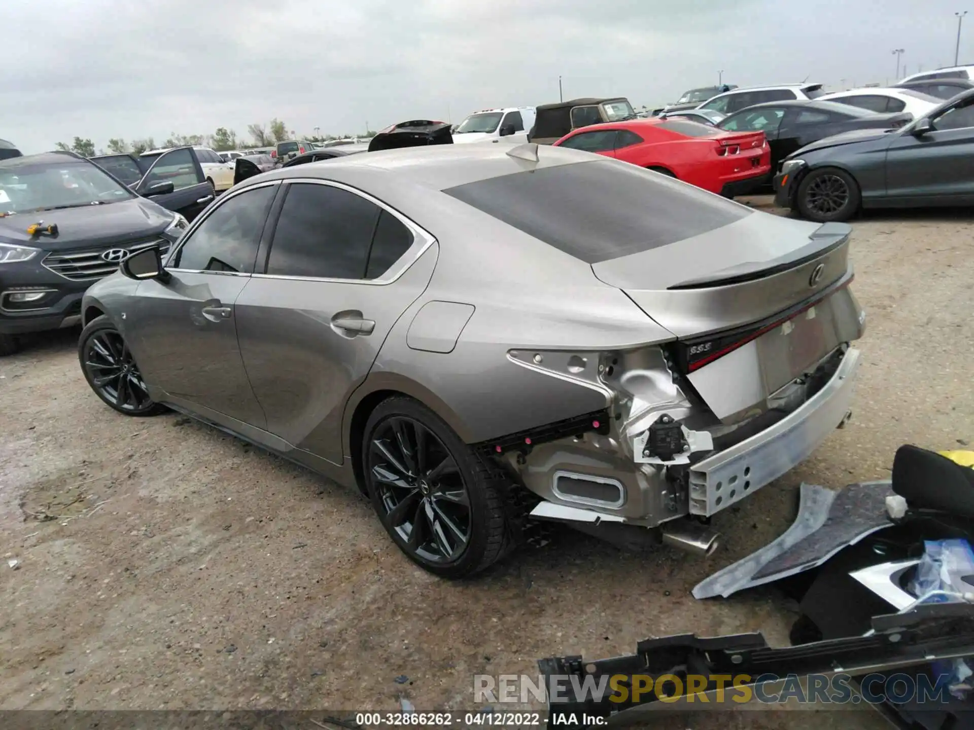 3 Photograph of a damaged car JTHGZ1B22N5049430 LEXUS IS 2022