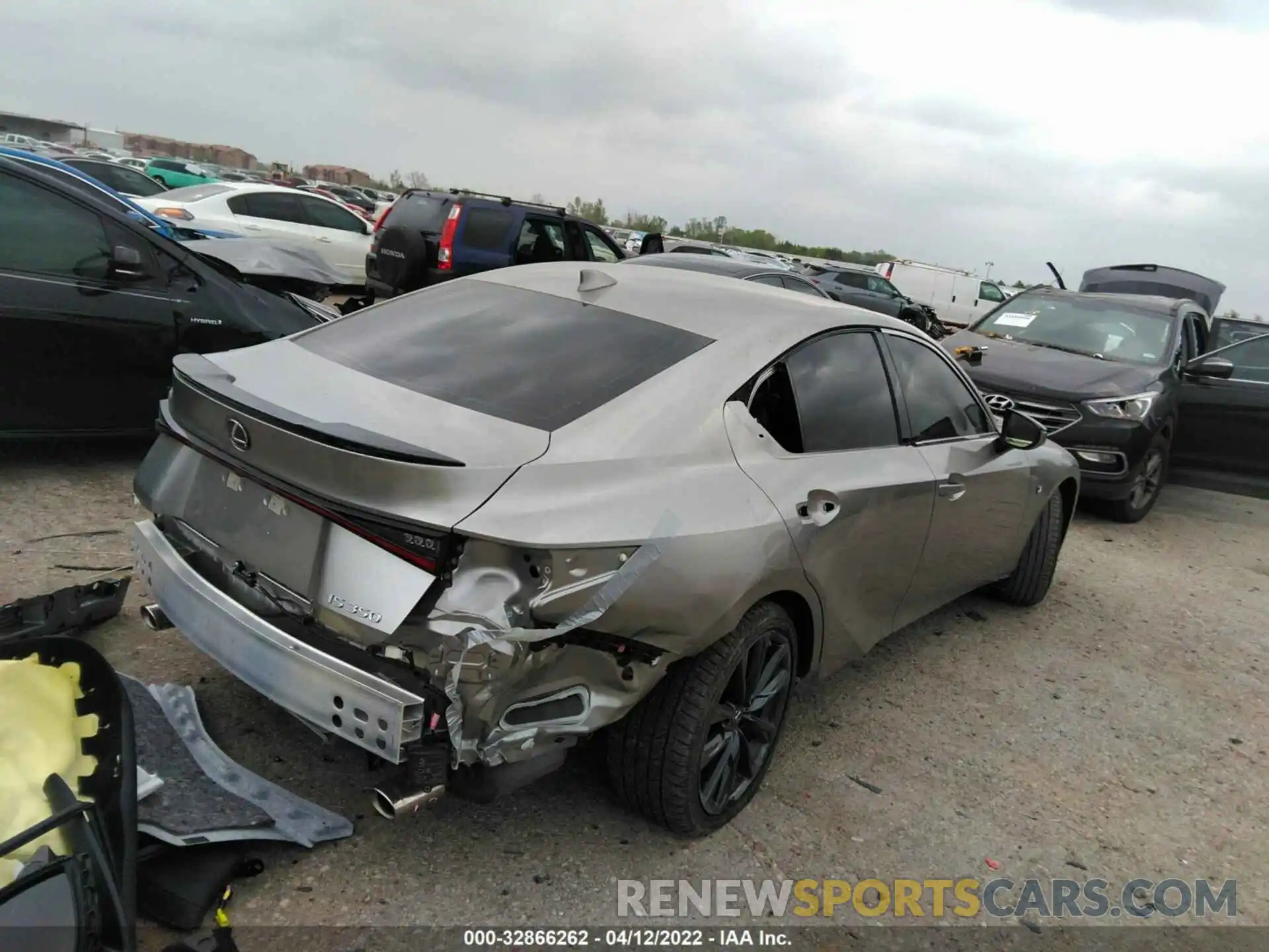 4 Photograph of a damaged car JTHGZ1B22N5049430 LEXUS IS 2022