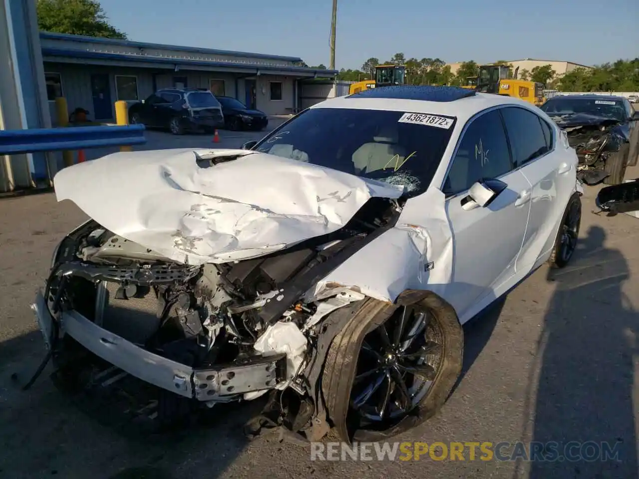 2 Photograph of a damaged car JTHGZ1B22N5049668 LEXUS IS 2022