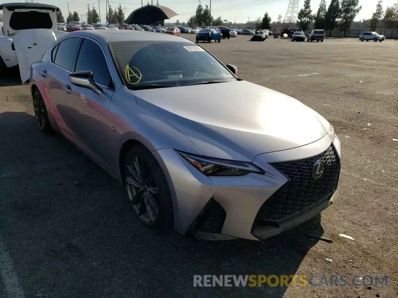 1 Photograph of a damaged car JTHGZ1B22N5057088 LEXUS IS 2022