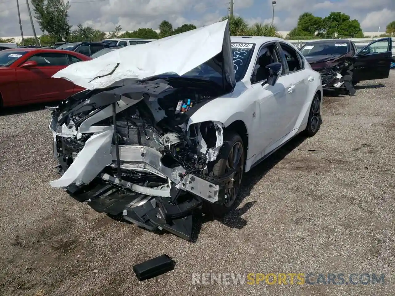 2 Photograph of a damaged car JTHGZ1B23N5053437 LEXUS IS 2022