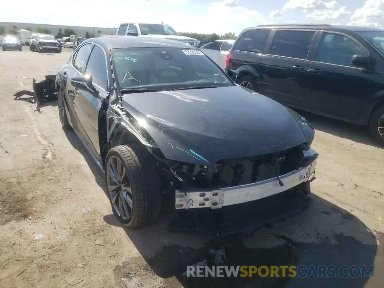 1 Photograph of a damaged car JTHGZ1B24N5050367 LEXUS IS 2022