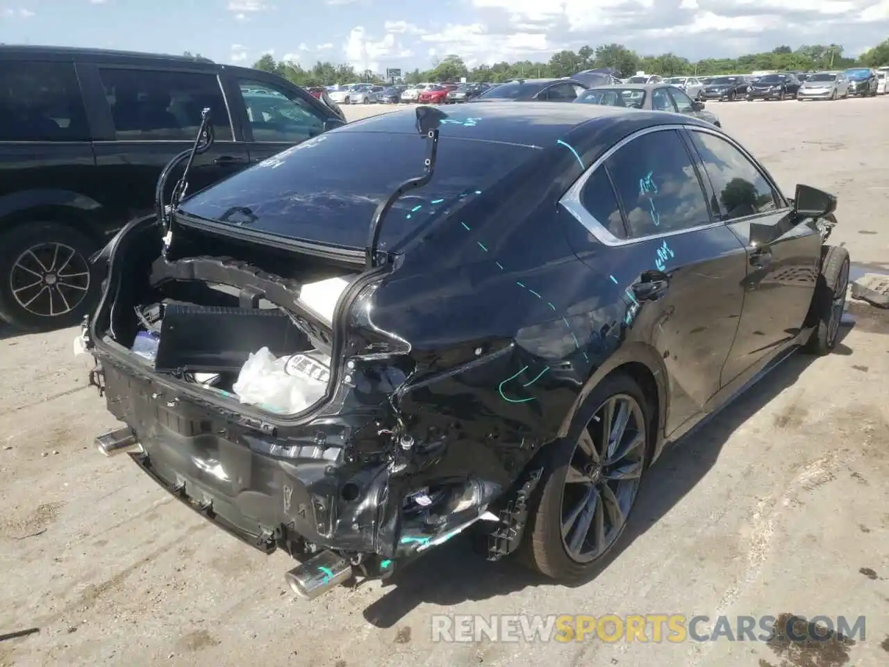 4 Photograph of a damaged car JTHGZ1B24N5050367 LEXUS IS 2022