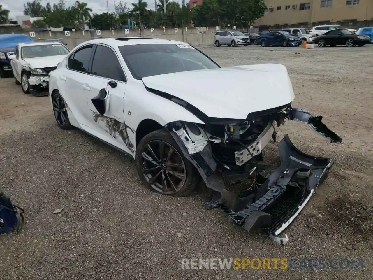 1 Photograph of a damaged car JTHGZ1B26N5049320 LEXUS IS 2022