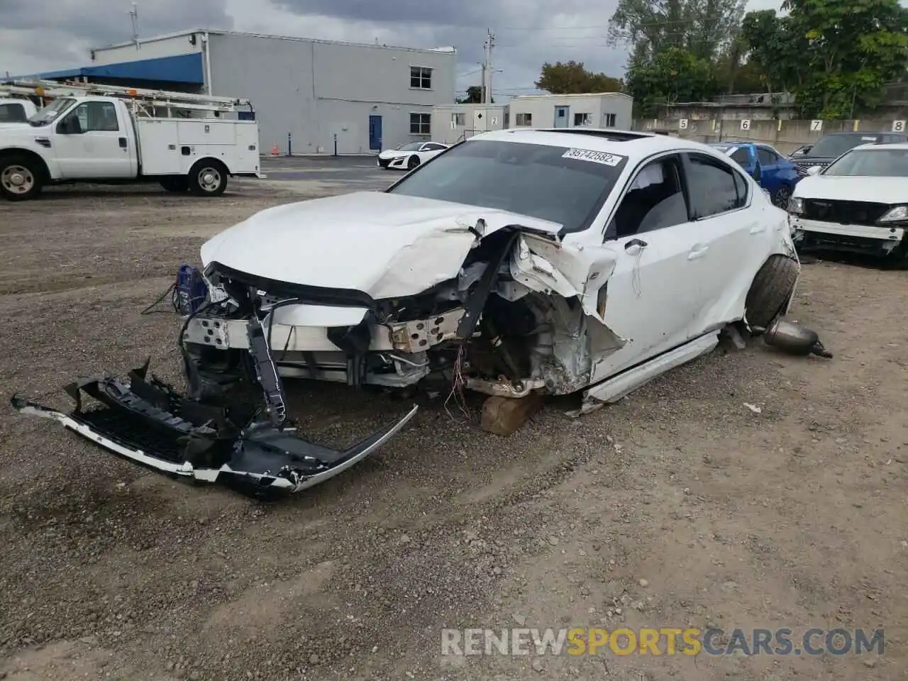 2 Photograph of a damaged car JTHGZ1B26N5049320 LEXUS IS 2022