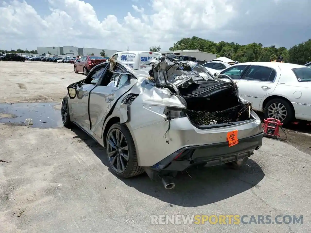 3 Photograph of a damaged car JTHGZ1B2XN5055184 LEXUS IS 2022