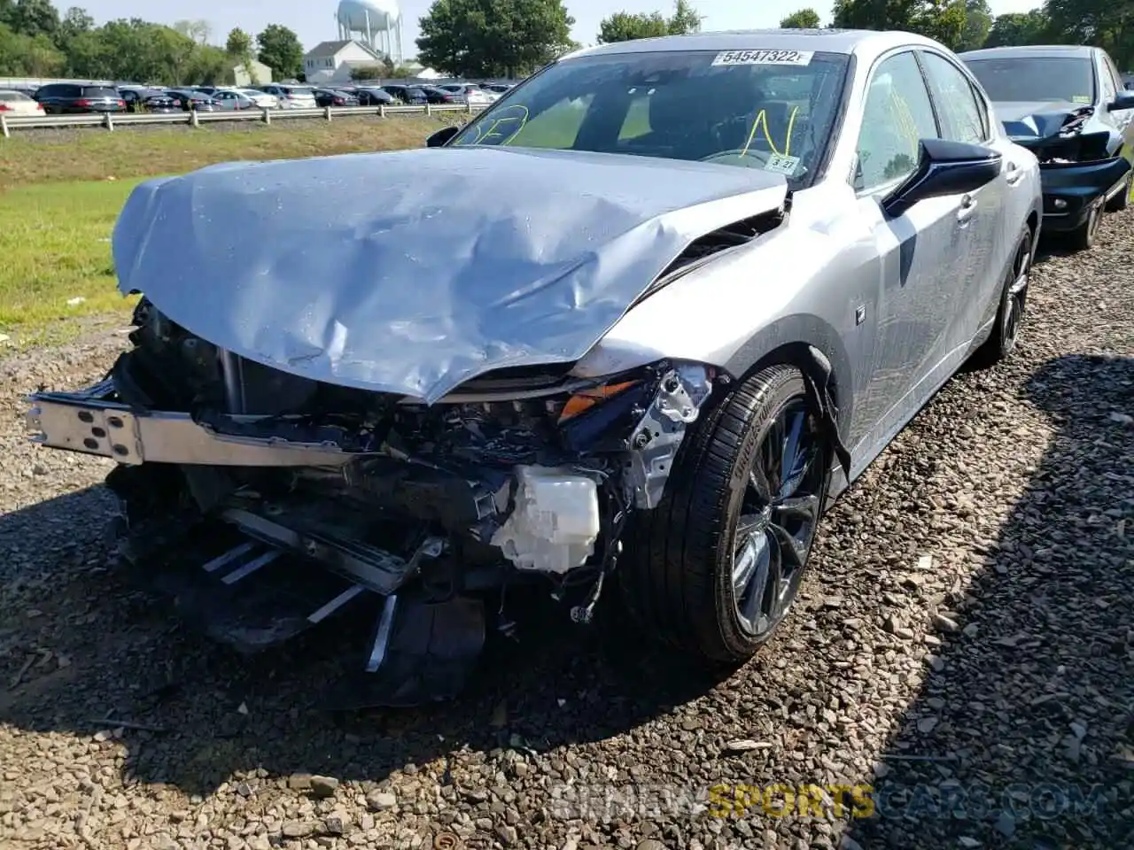 2 Photograph of a damaged car JTHGZ1E24N5023729 LEXUS IS 2022