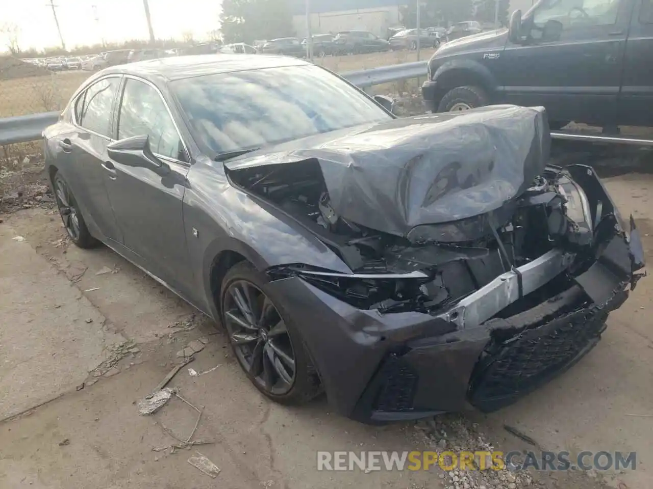 1 Photograph of a damaged car JTHGZ1E26N5023229 LEXUS IS 2022