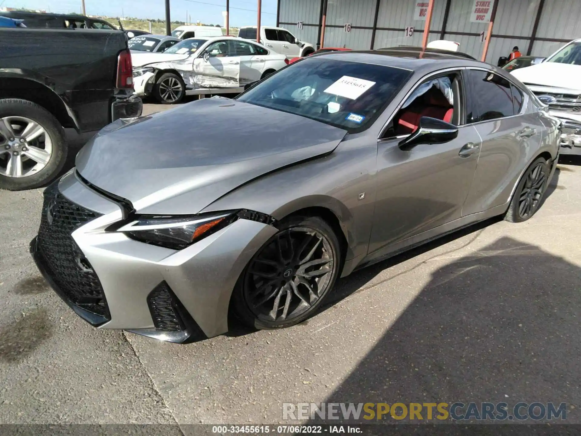 2 Photograph of a damaged car JTHSZ1B25N5052039 LEXUS IS 2022