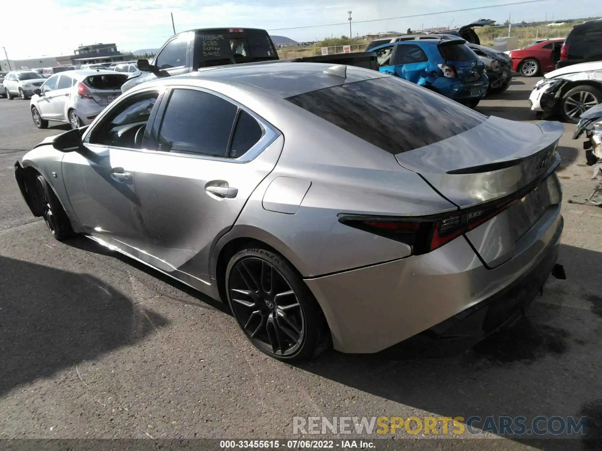 3 Photograph of a damaged car JTHSZ1B25N5052039 LEXUS IS 2022