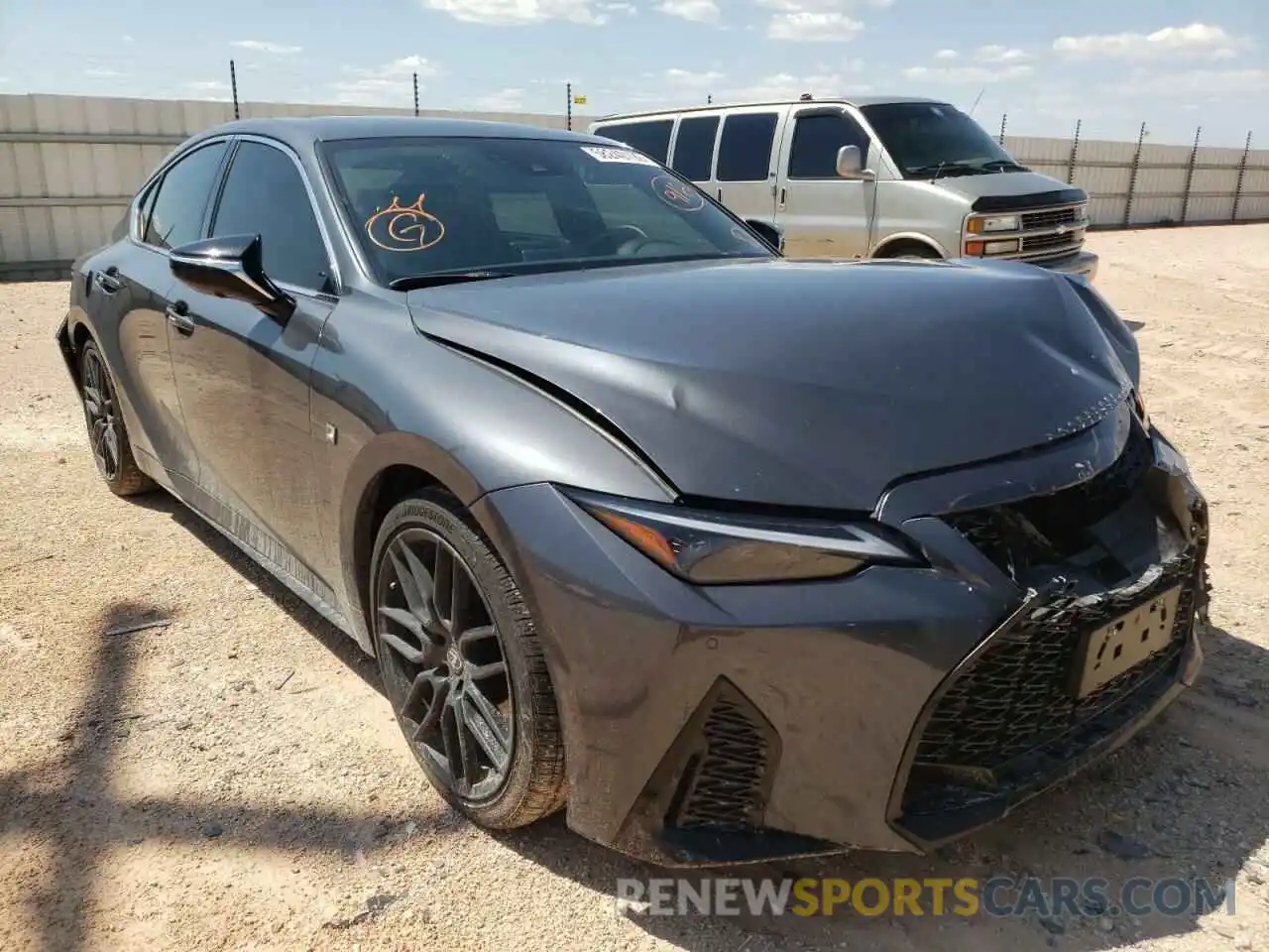 1 Photograph of a damaged car JTHSZ1B29N5050892 LEXUS IS 2022