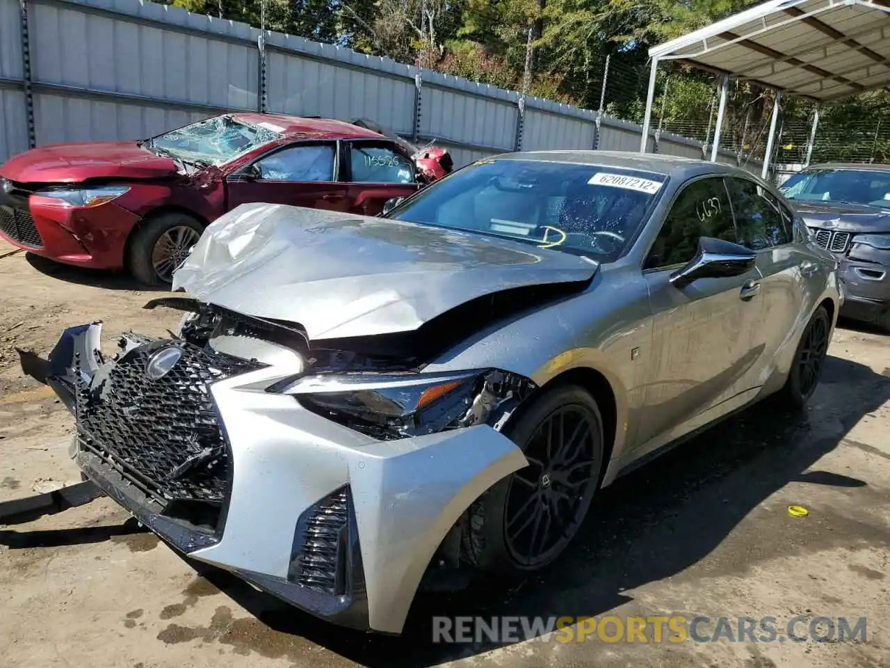 2 Photograph of a damaged car JTHSZ1B2XN5053056 LEXUS IS 2022