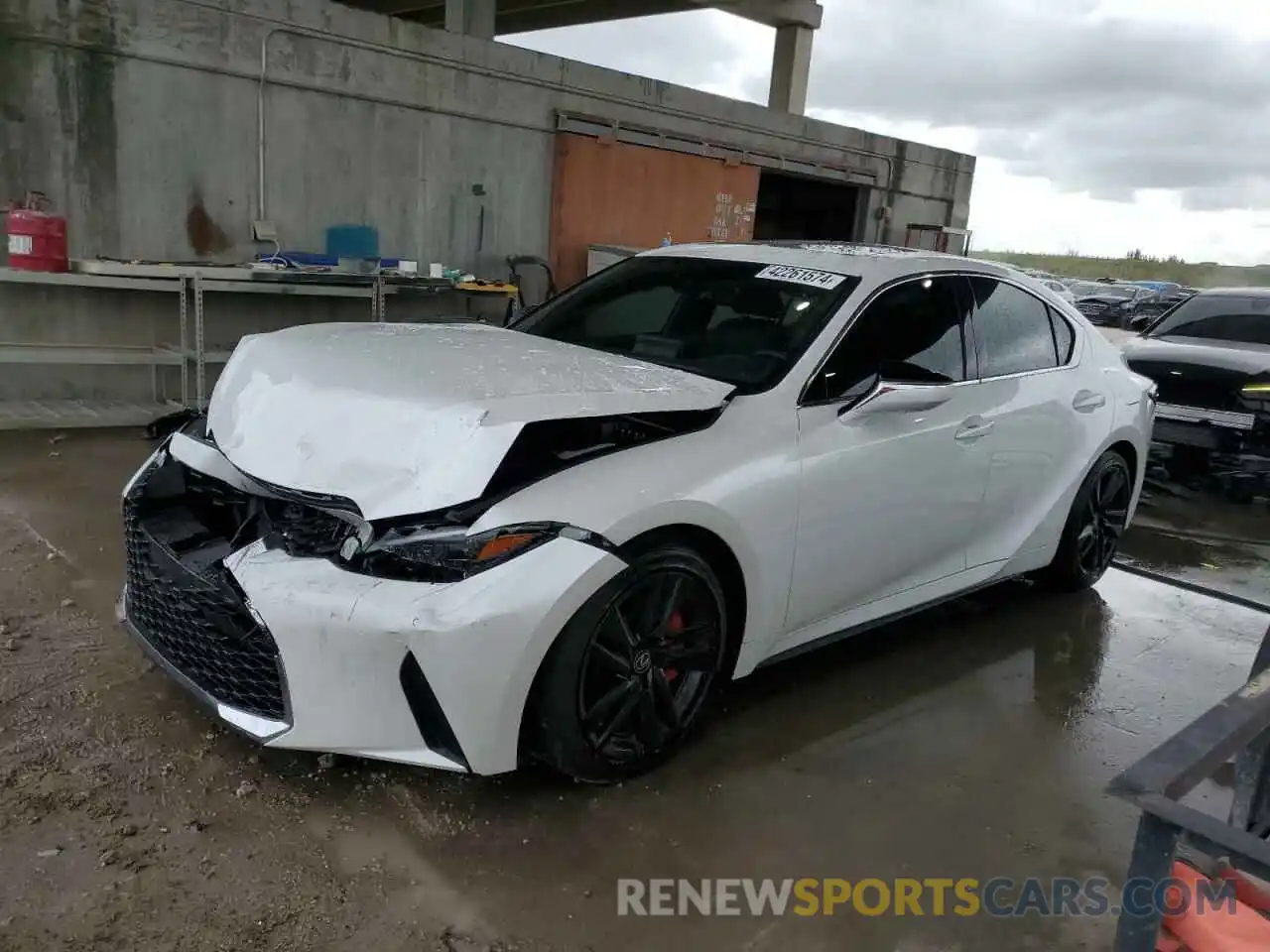 1 Photograph of a damaged car JTHCA1D29P5127210 LEXUS IS 2023