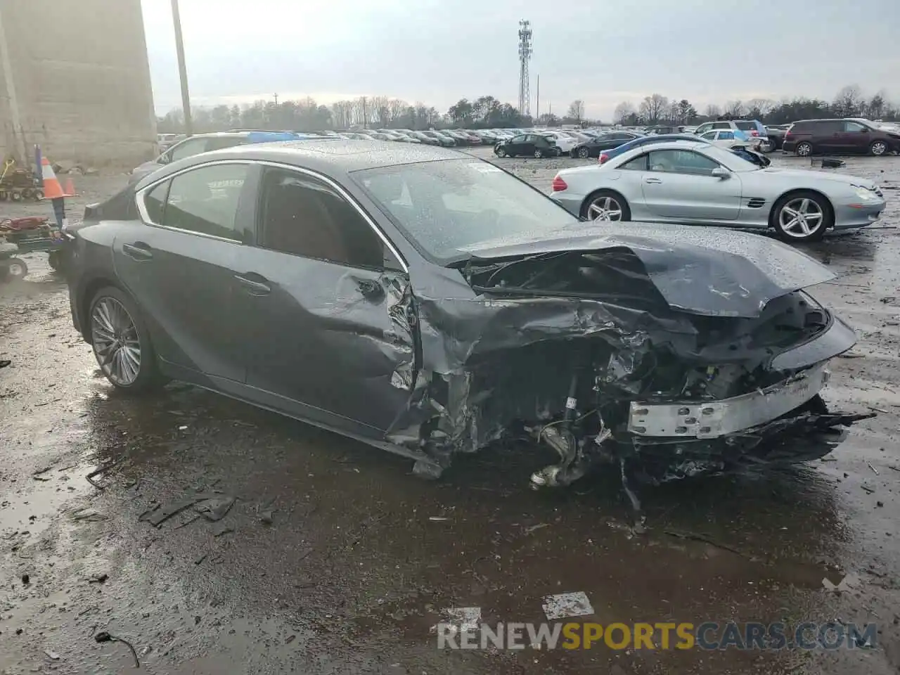 4 Photograph of a damaged car JTHD81F21P5050569 LEXUS IS 2023