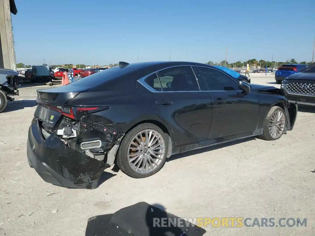 3 Photograph of a damaged car JTHDA1D20P5124345 LEXUS IS 2023