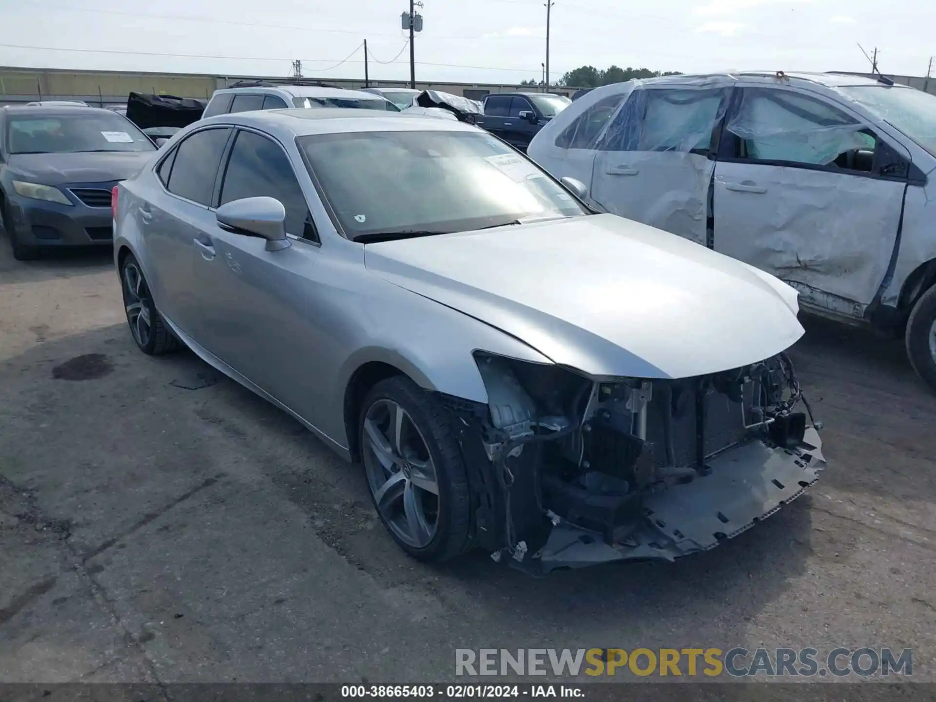 1 Photograph of a damaged car JTHBA1D2XK5092116 LEXUS IS 300 2019