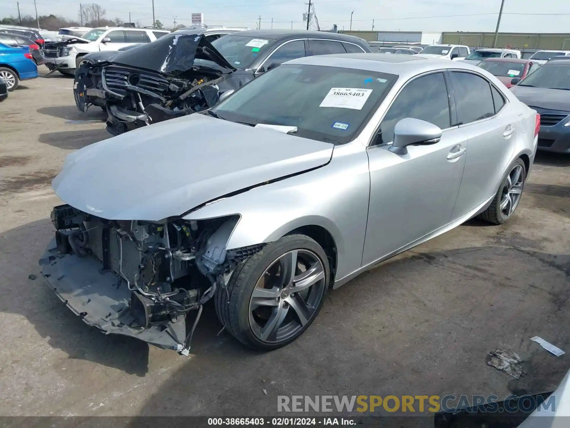 2 Фотография поврежденного автомобиля JTHBA1D2XK5092116 LEXUS IS 300 2019