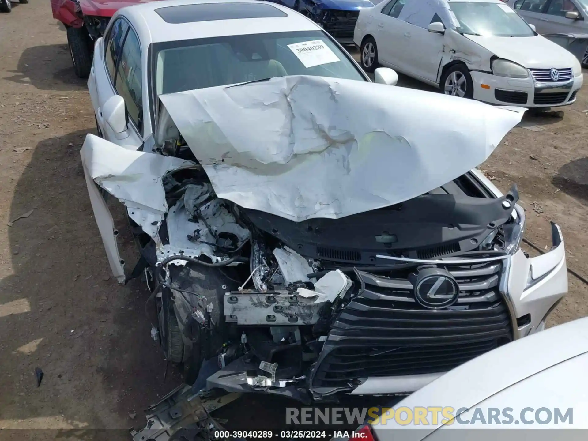 12 Photograph of a damaged car JTHD81F22L5043298 LEXUS IS 300 2020