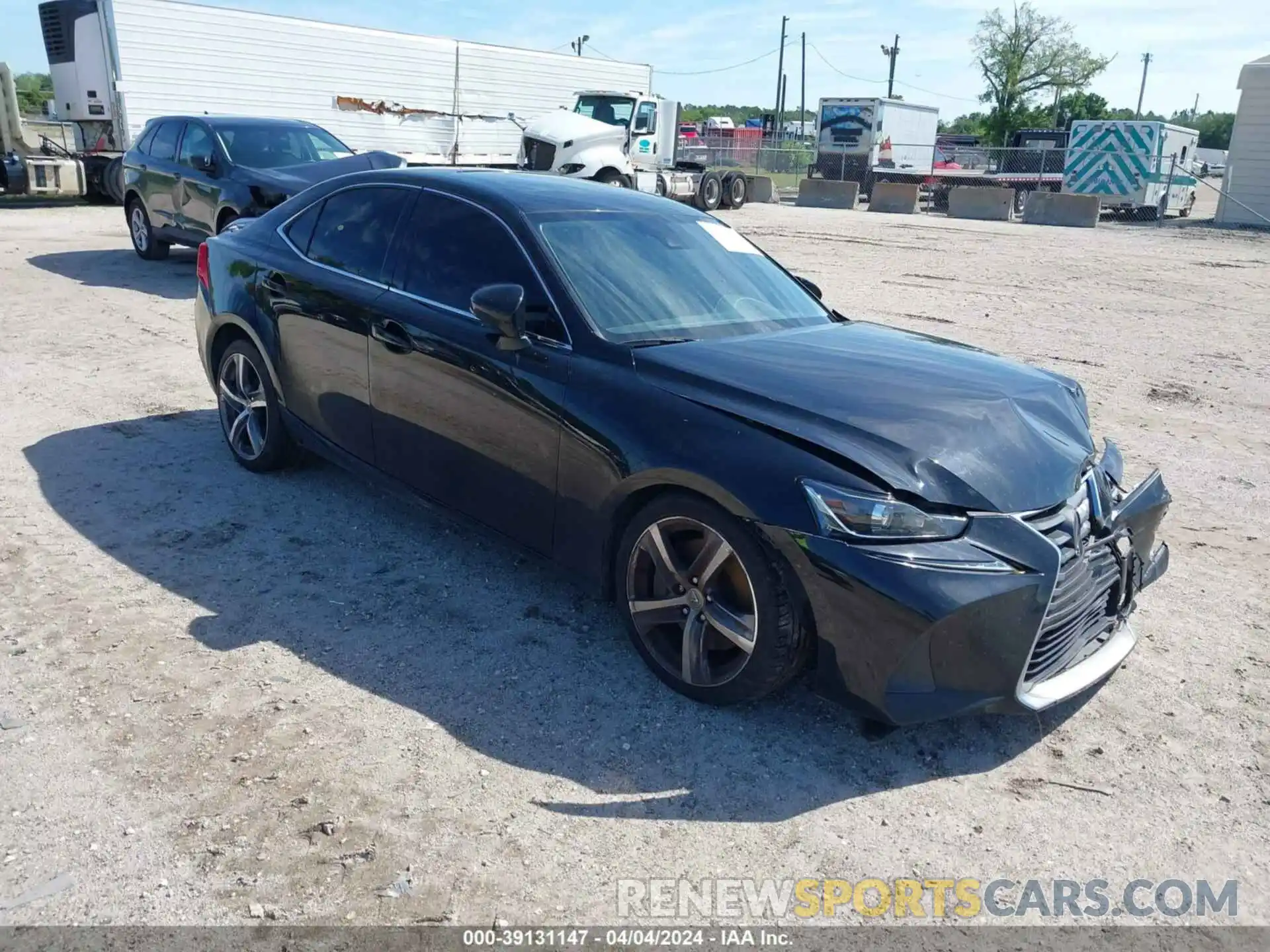 1 Photograph of a damaged car JTHDA1D29L5107036 LEXUS IS 300 2020