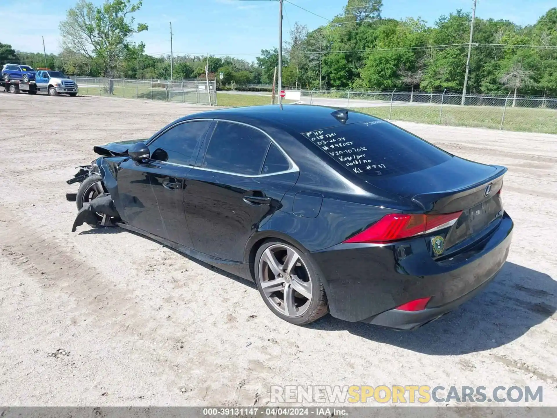 3 Photograph of a damaged car JTHDA1D29L5107036 LEXUS IS 300 2020