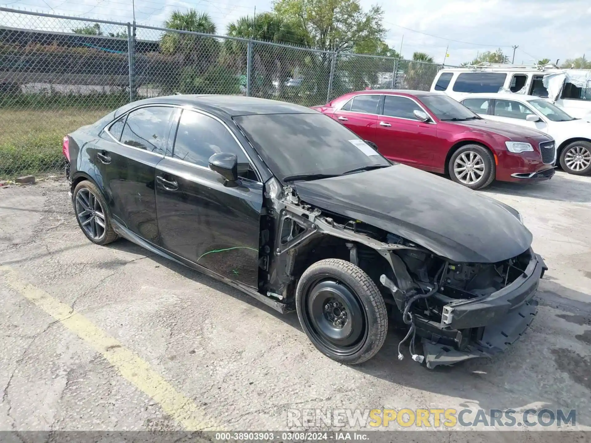 1 Photograph of a damaged car JTHGA1D29L5101525 LEXUS IS 300 2020