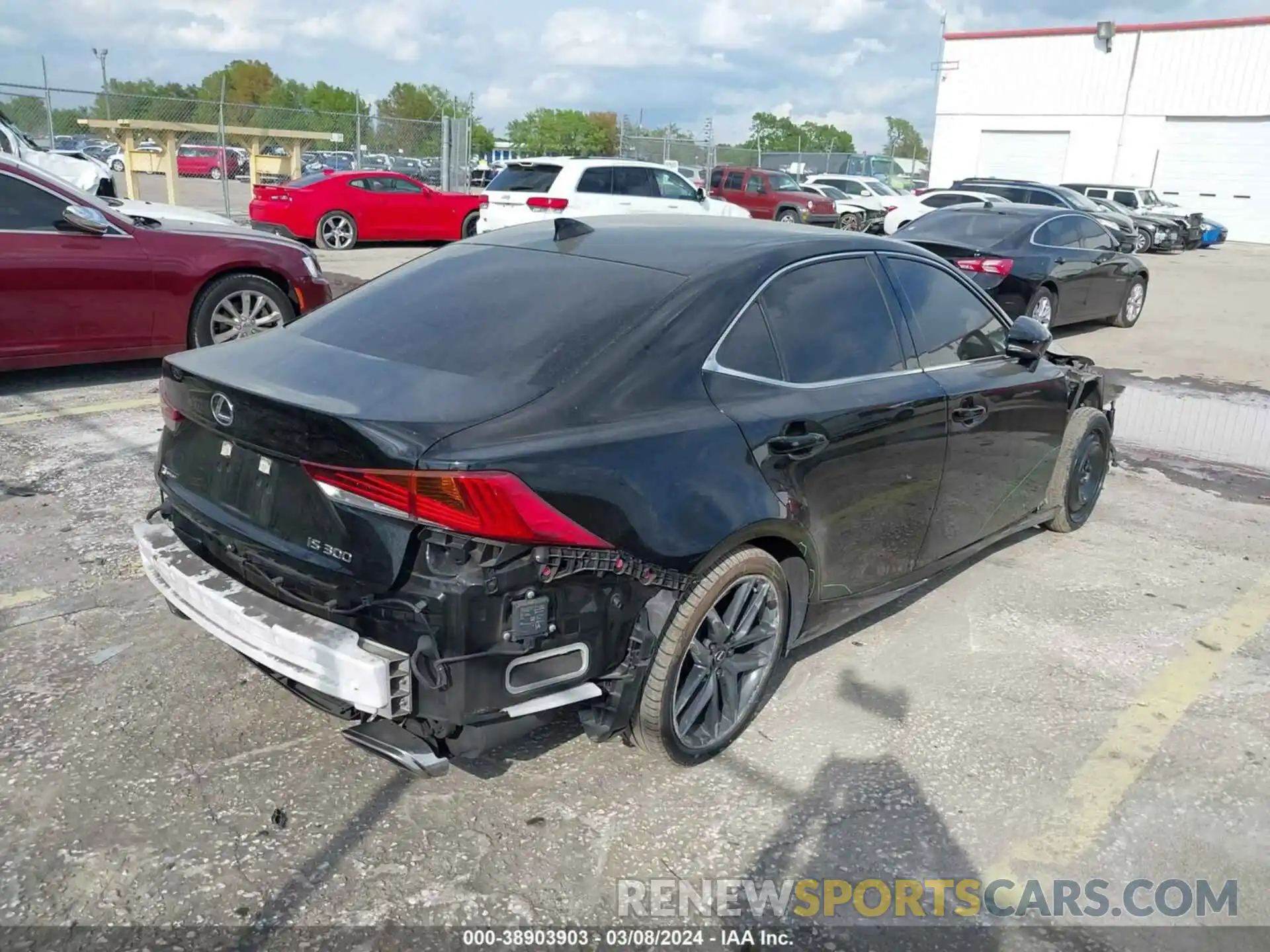 4 Photograph of a damaged car JTHGA1D29L5101525 LEXUS IS 300 2020