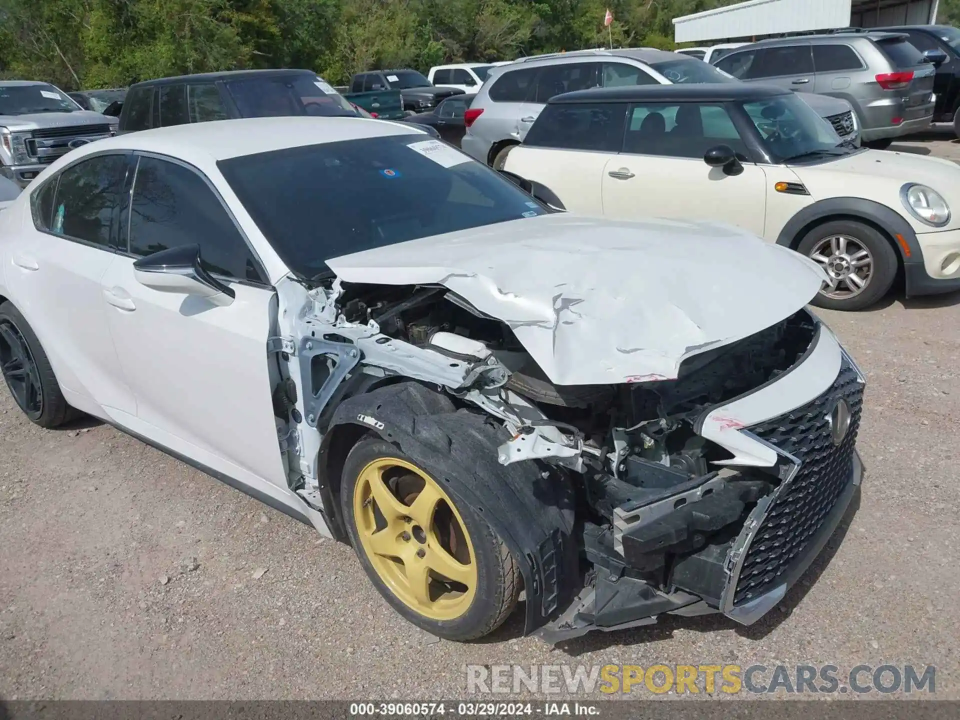 1 Photograph of a damaged car JTHAA1D29M5114461 LEXUS IS 300 2021