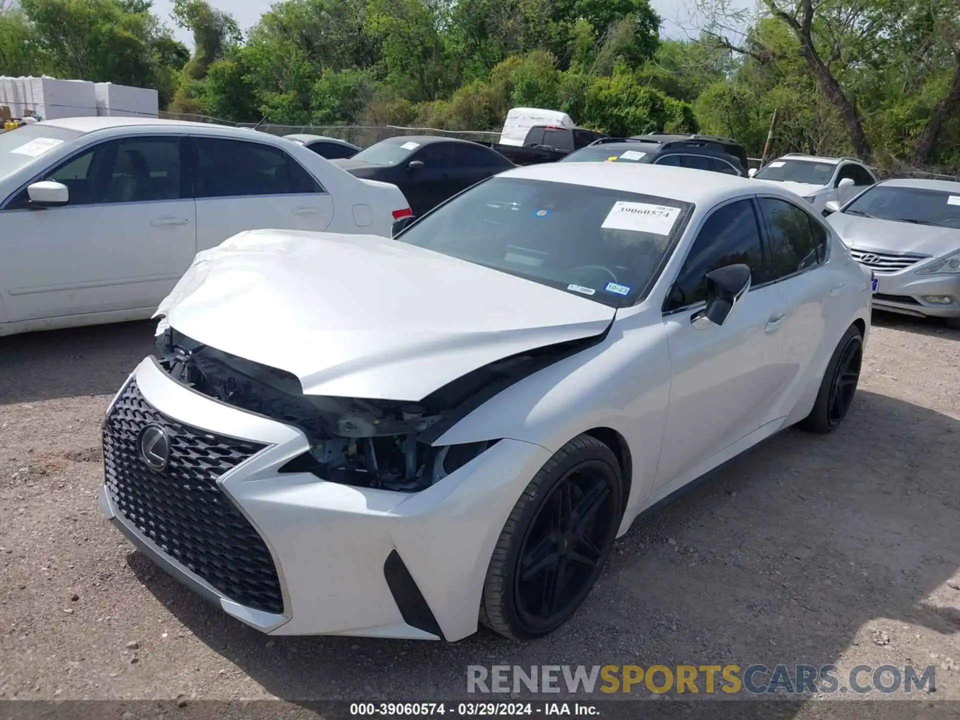 2 Photograph of a damaged car JTHAA1D29M5114461 LEXUS IS 300 2021