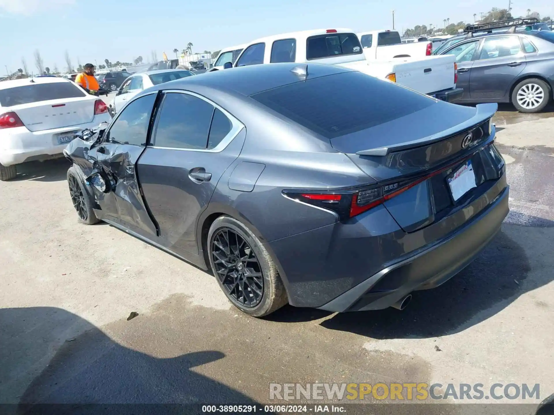 3 Photograph of a damaged car JTHCA1D2XM5116759 LEXUS IS 300 2021