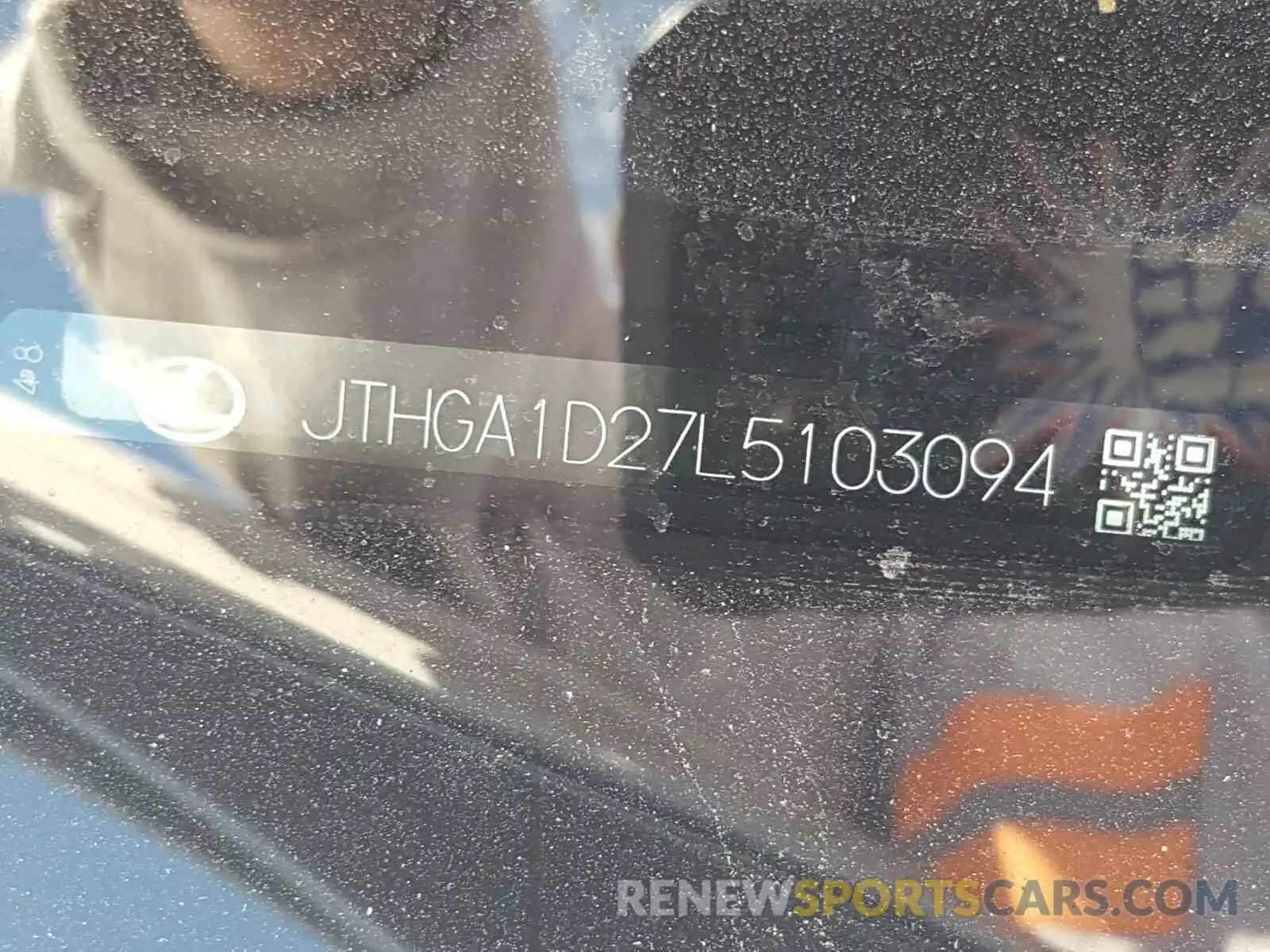 10 Photograph of a damaged car JTHGA1D27L5103094 LEXUS IS 300 F-S 2020