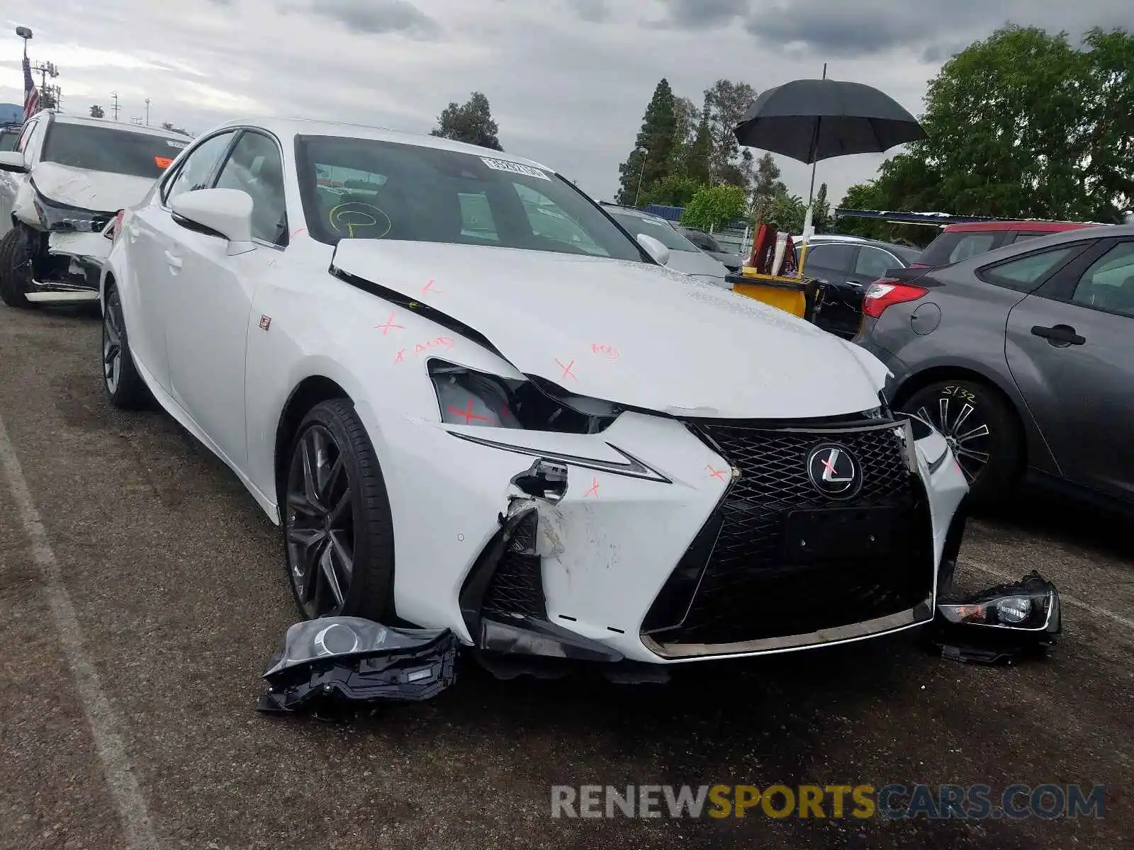 1 Photograph of a damaged car JTHGA1D28L5101175 LEXUS IS 300 F-S 2020