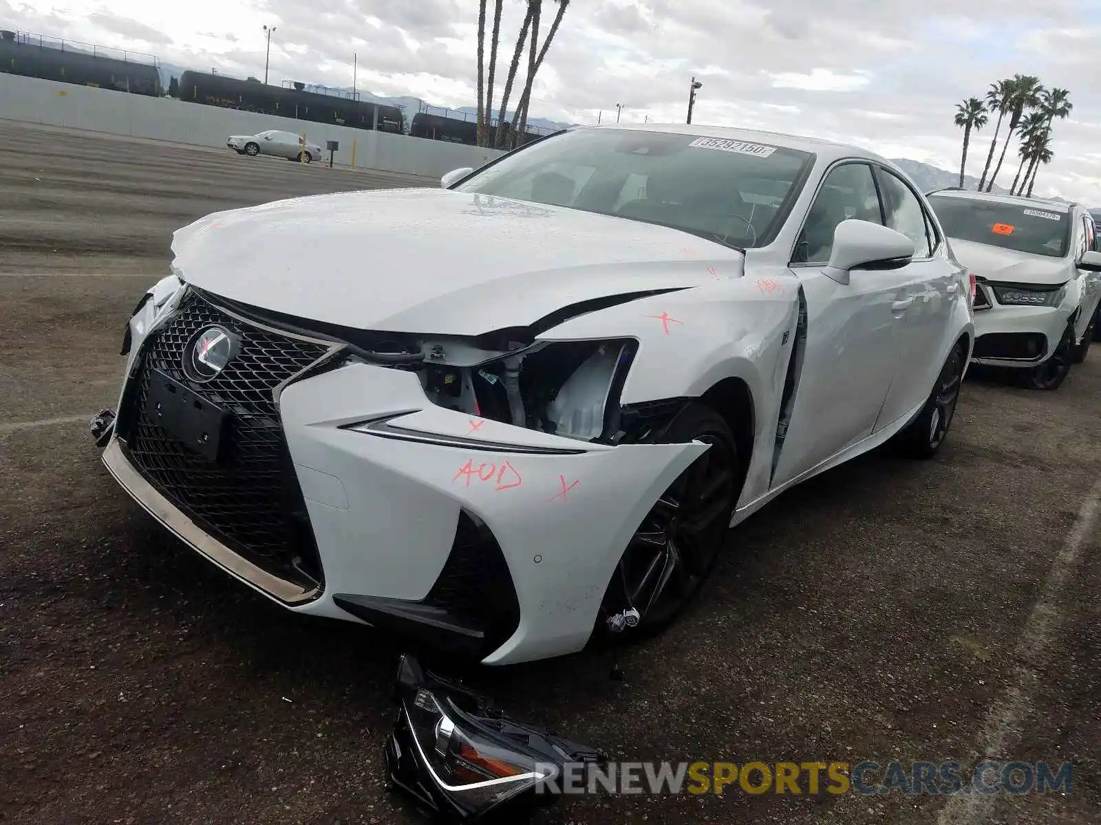 2 Photograph of a damaged car JTHGA1D28L5101175 LEXUS IS 300 F-S 2020