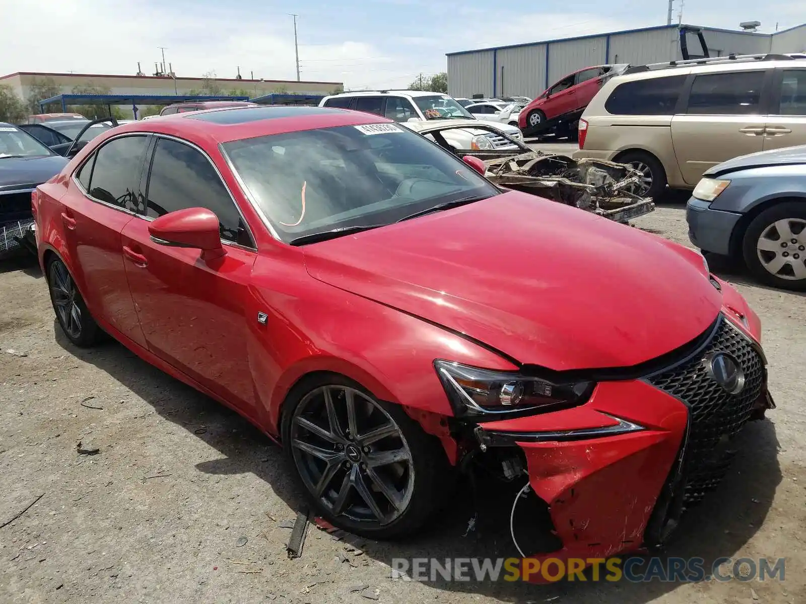 1 Photograph of a damaged car JTHGA1D29L5105204 LEXUS IS 300 F-S 2020