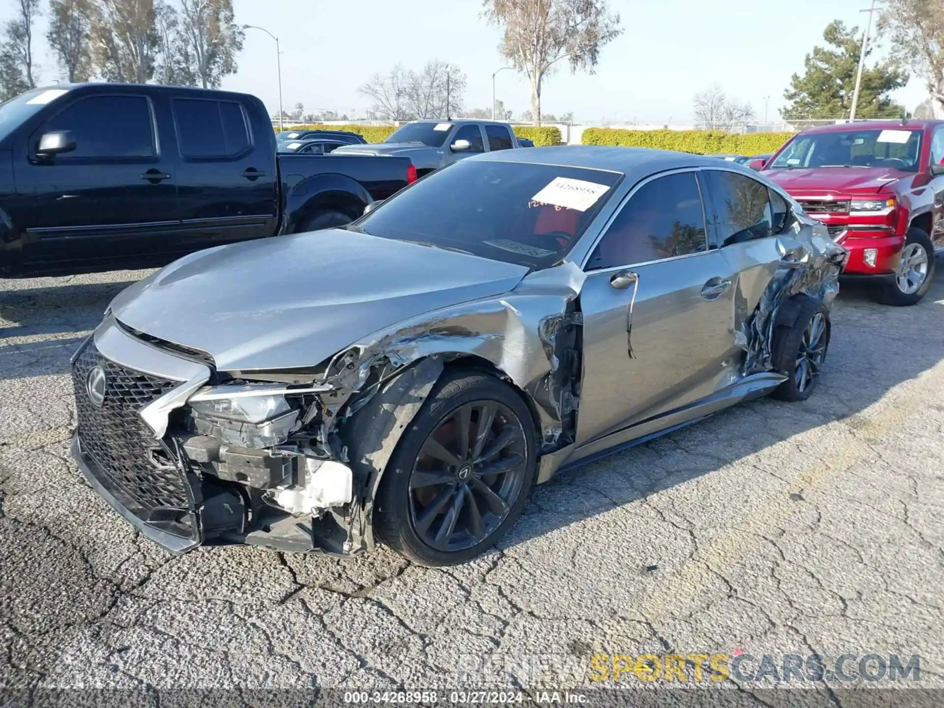 2 Photograph of a damaged car JTHGZ1B23M5038421 LEXUS IS 350 2021