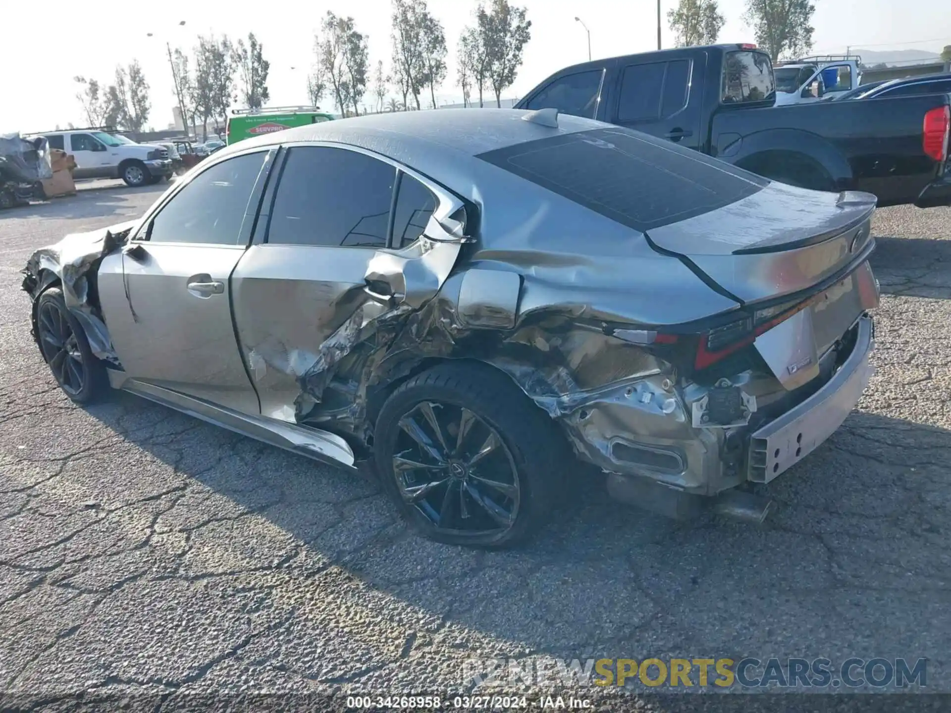 3 Photograph of a damaged car JTHGZ1B23M5038421 LEXUS IS 350 2021