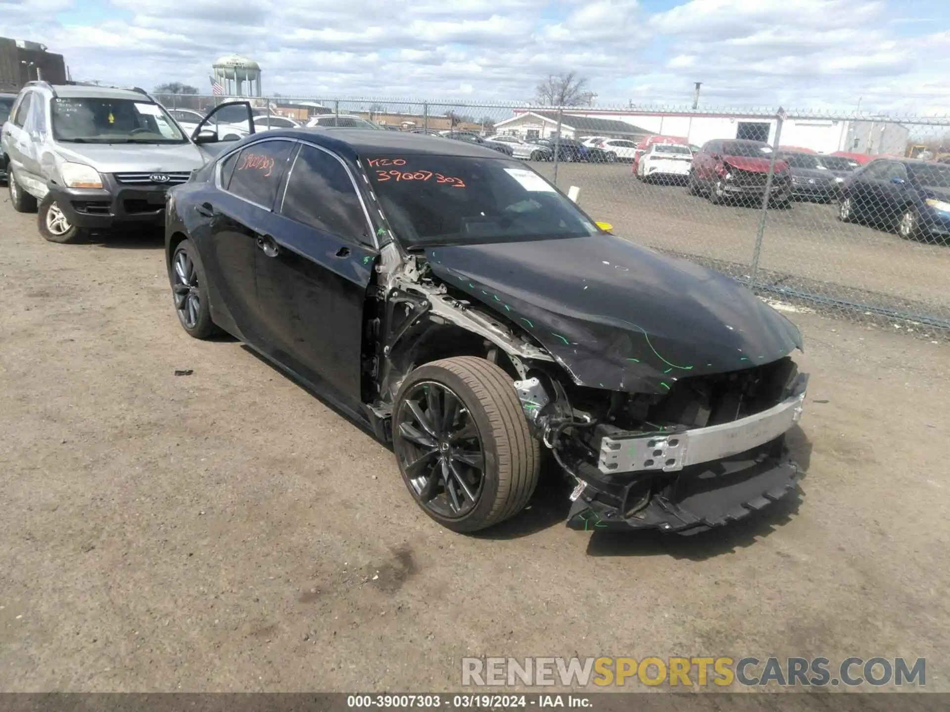 1 Photograph of a damaged car JTHGZ1E20M5022057 LEXUS IS 350 2021