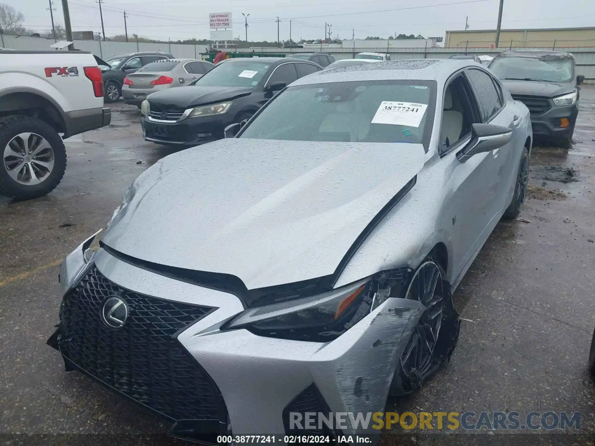 2 Photograph of a damaged car JTHAP1D29P5003203 LEXUS IS 500 2023