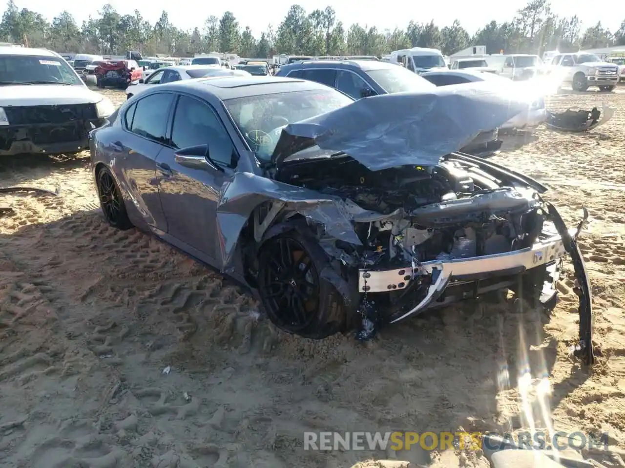 1 Photograph of a damaged car JTHUP1D21N5001245 LEXUS IS500 2022