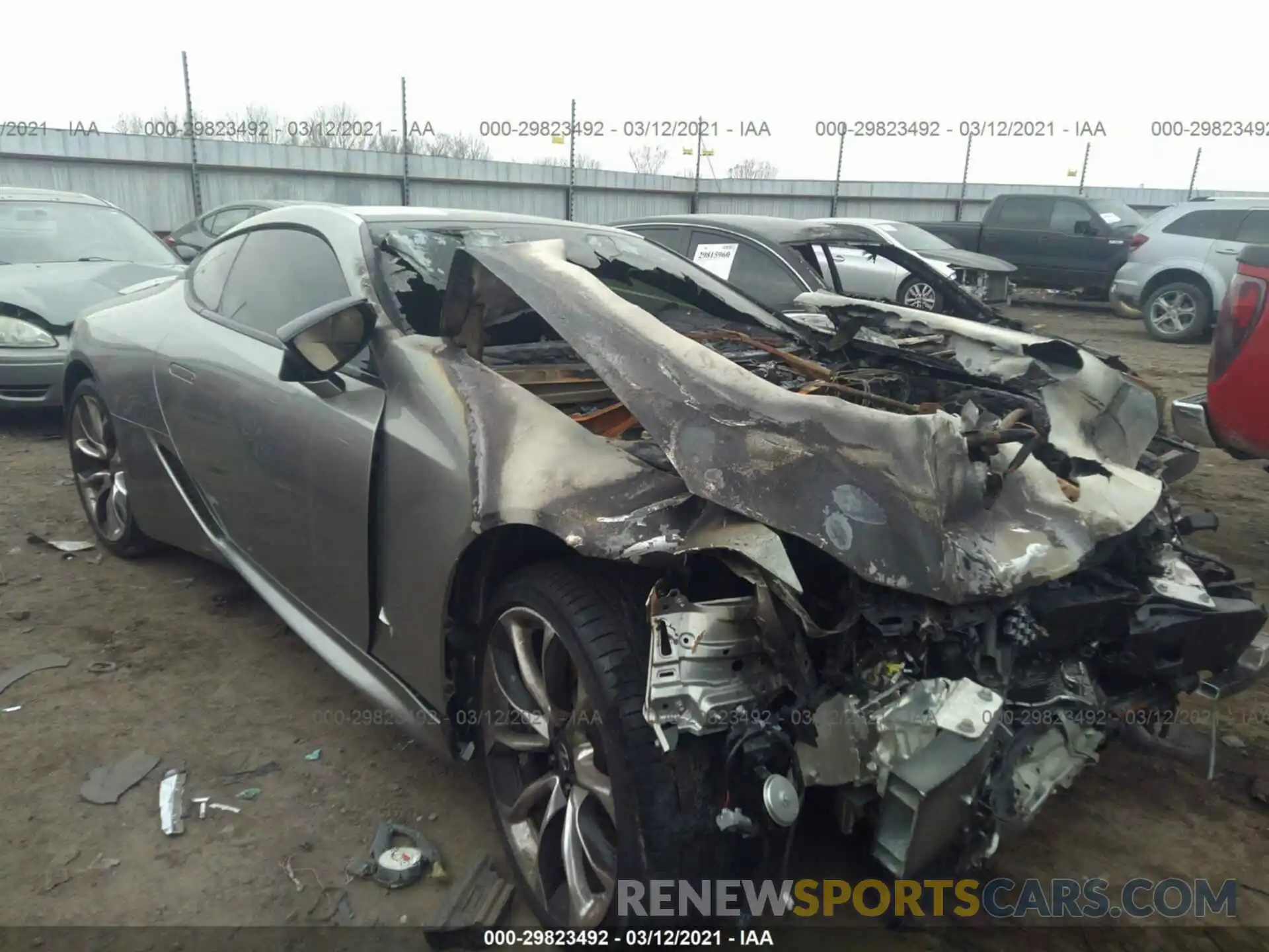 1 Photograph of a damaged car JTHHP5AY0KA006330 LEXUS LC 2019