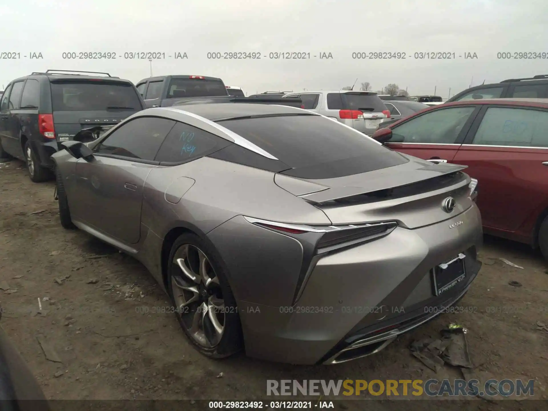 3 Фотография поврежденного автомобиля JTHHP5AY0KA006330 LEXUS LC 2019