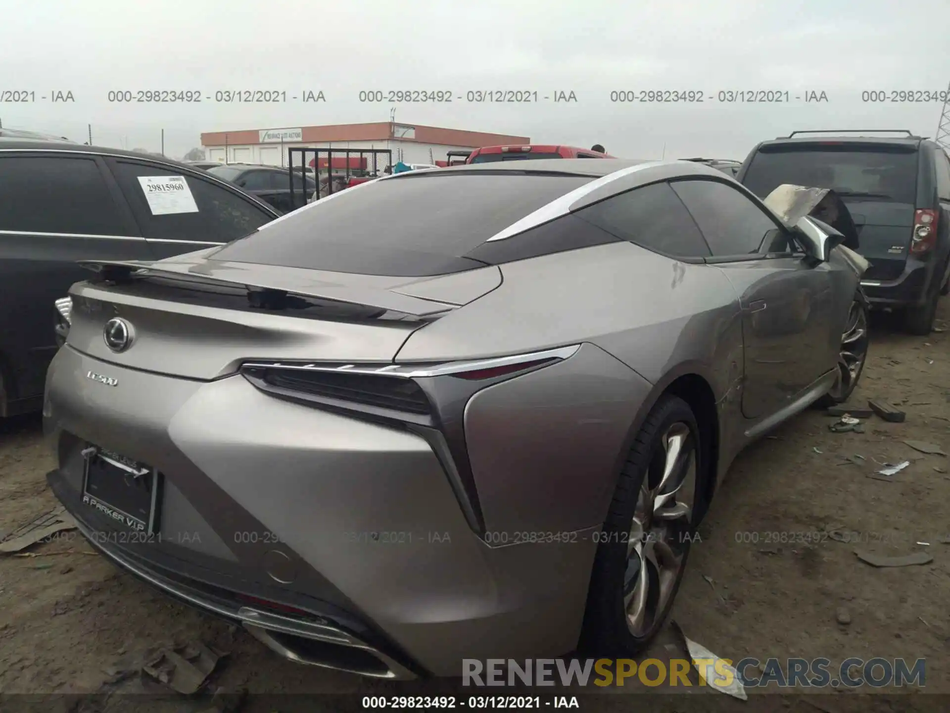 4 Фотография поврежденного автомобиля JTHHP5AY0KA006330 LEXUS LC 2019