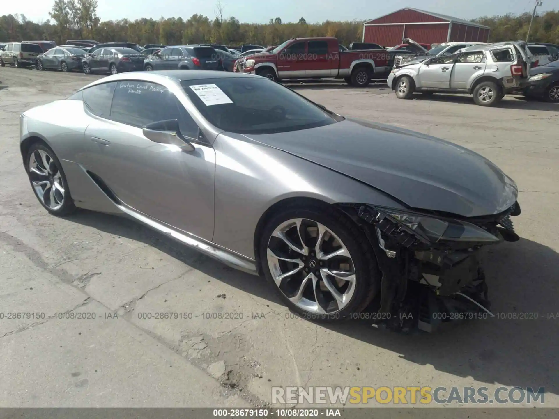 1 Photograph of a damaged car JTHHP5AY2KA006314 LEXUS LC 2019