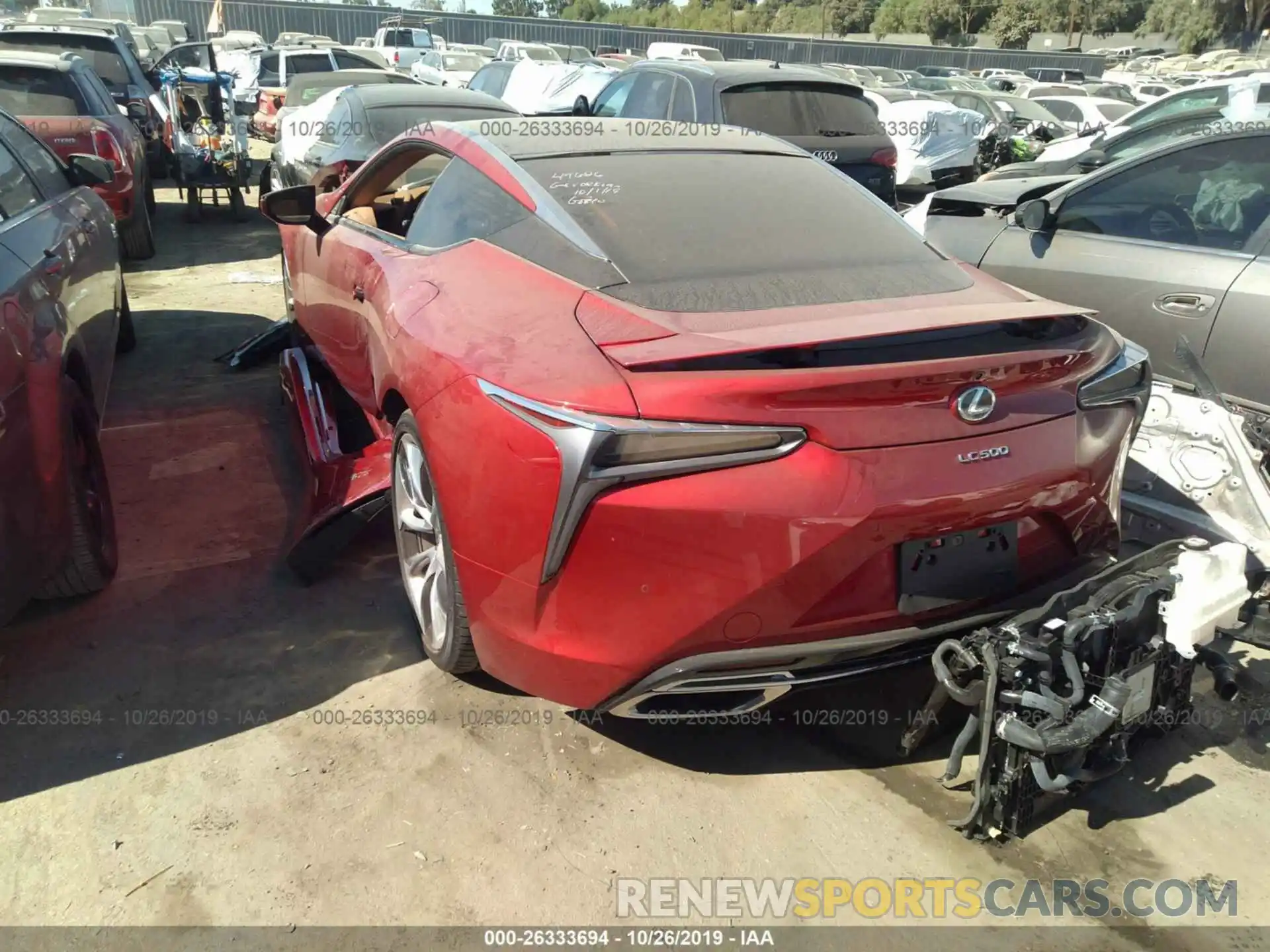 3 Фотография поврежденного автомобиля JTHHP5AY8KA006124 LEXUS LC 2019